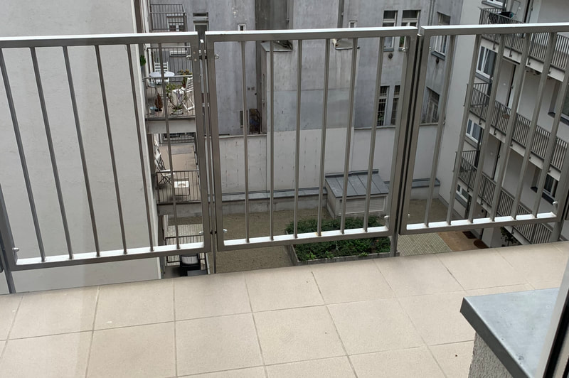 Courtyard view from balcony